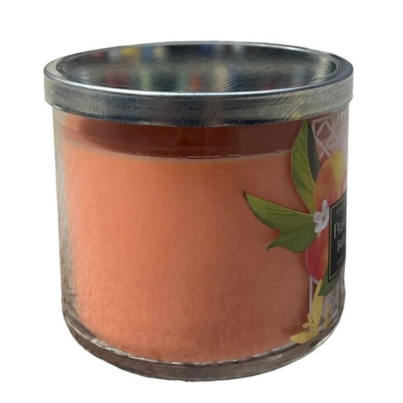 Bath and Body Works 3-Wick Scented Candle in Peach Bellini 14.5 Ounces - Picture 4 of 9